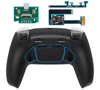 eXtremeRate Rise Plus Max Remap Kit Palettes Boutons Arrière pour ps5 Manette BDM-010 020 avec Clicky Trigger Stop & Coque Manette Arrière & Boutons Contrôle Gâchette-Noir