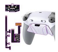 eXtremeRate RISE4 Plus Max Palettes pour ps5 Manette BDM-030 040 050 060 Remap Kit Programmable,Coque Arrière pour ps5 avec Boutons Contrôle Gâchette & Clicky Trigger Stop-Blanc