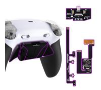 eXtremeRate RISE4 Plus Max Palettes pour ps5 Manette BDM-030 040 050 Remap Kit Programmable,Coque Arrière pour ps5 avec Boutons Contrôle Gâchette & Clicky Trigger Stop-Noir Blanc