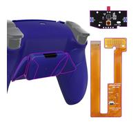 eXtremeRate RISE4 Remap Kit pour ps5 Manette BDM-030/040/050, Coque Arrière Redessinée avec 4 Palette pour ps5 Controller BDM-030/040/050, Carte améliorée, Bleu Cobalt