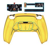 eXtremeRate RISE4 Remap Kit Programmable pour ps5 Manette BDM-010&020, Coque Arrière Redessinée avec 4 Palette pour ps5 Manette, Carte améliorée, Doré