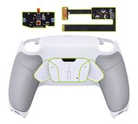 eXtremeRate RISE4 Remap Kit Programmable pour ps5 Manette BDM-010&020, Coque Arrière Redessinée avec 4 Palette pour ps5 Controller, Carte améliorée, Blanche