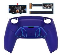 eXtremeRate RISE4 Remap Kit Programmable pour ps5 Manette BDM-010&020, Coque Arrière Redessinée avec 4 Palette pour ps5 Controller, Carte améliorée, Bleu Cobalt