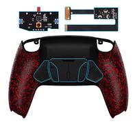eXtremeRate RISE4 Remap Kit Programmable pour ps5 Manette BDM-010&020, Coque Arrière Redessinée avec 4 Palette pour ps5 Manette, Carte améliorée, Rouge Texturé