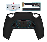 eXtremeRate RISE4 Remap Kit Programmable pour ps5 Manette BDM-010&020, Coque Arrière Redessinée avec 4 Palette Métal pour ps5 Manette, Palette Métallique (RMB) Version, Noir Pur