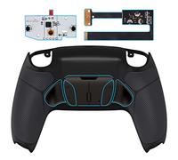 eXtremeRate RISE4 Remap Kit Programmable pour ps5 Manette BDM-010&020, Coque Arrière Redessinée avec 4 Palette Métal pour ps5 Manette, Palette Métallique, Noir