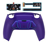 eXtremeRate RISE4 Remap Kit Programmable pour ps5 Manette BDM-010&020, Coque Arrière Redessinée avec 4 Palette pour ps5 Controller, Carte améliorée, Violet Foncé