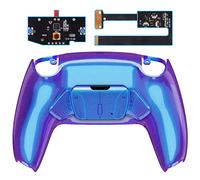 eXtremeRate RISE4 Remap Kit Programmable pour ps5 Manette BDM-010&020, Coque Arrière Redessinée avec 4 Palette pour ps5 Manette, Carte améliorée, Caméléon Violet Bleu