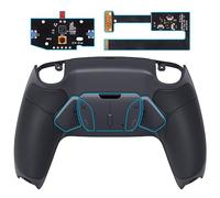 eXtremeRate RISE4 Remap Kit Programmable pour ps5 Manette BDM-010&020, Coque Arrière Redessinée avec 4 Palette pour ps5 Controller, Carte améliorée, Gris Plomb Foncé