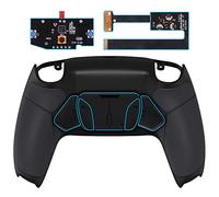 eXtremeRate RISE4 Remap Kit Programmable pour ps5 Manette BDM-010&020, Coque Arrière Redessinée avec 4 Palette pour ps5 Controller, Carte améliorée, Noir