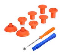eXtremeRate Stick Analogique de Remplacement pour Xbox One Standard/X/S/Elite Manette, Compatible avec Xbox Series Manette, Joysticks Interchangeables avec 3 Hauteurs Réglables, Orange