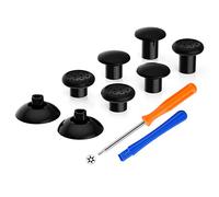 eXtremeRate Stick Analogique de Remplacement pour Xbox One Standard/X/S/Elite Manette, Compatible avec Xbox Series Manette, Joysticks Interchangeables avec 3 Hauteurs Réglables, Noir