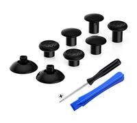 eXtremeRate Stick Analogique pour ps5 Manette,Joysticks Interchangeable pour ps4 Manette avec 3 Hauteurs Ergonomiques, Noir