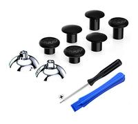 eXtremeRate Stick Analogique pour ps5 Manette,Joysticks Interchangeable pour ps4 Manette avec 3 Hauteurs Ergonomiques, Chromé Argenté