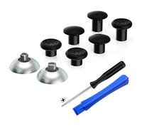 eXtremeRate Stick Analogique pour ps5 Manette,Joysticks Interchangeable pour ps4 Manette avec 3 Hauteurs Ergonomiques, Mat Chromé Argenté