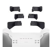 eXtremeRate Swift Pagaies pour Manette Xbox Elite 1/2, 6 en 1, pagaie arrière Interchangeable Noir métallique pour Manette Xbox One Elite et Elite Series 2
