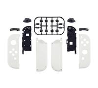 eXtremeRate Switch Joycon Coque avec Bouton,Cover Accessoires pour Nintendo Switch OLED Joycon-Blanc