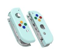 eXtremeRate Switch Joycon Coque avec Bouton,Cover Accessoires pour Nintendo Switch OLED Joycon-Cyan Clair