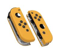 eXtremeRate Switch Joycon Coque avec Bouton,Cover Accessoires pour Nintendo Switch OLED Joycon-Jaune