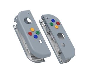 eXtremeRate Switch Joycon Coque avec Bouton,Cover Accessoires pour Nintendo Switch OLED Joycon-Nouvel Espoir Gris