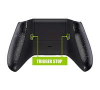 eXtremeRate Trigger Stop pour Xbox One S/X Manette, Coque Arrière avec Boutons Redessinés pour Xbox One S/X Manette (Modèle 1708)-Noir Texturé