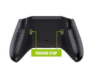 eXtremeRate Trigger Stop pour Xbox One S/X Manette, Coque Arrière avec Boutons Redessinés pour Xbox One S/X Manette (Modèle 1708)-Noir Texturé