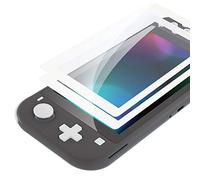 eXtremeRate Verre Trempé pour Nintendo Switch Lite, Protection d'écran pour Switch Lite Anti Rayures et Empreintes Digitales HD Transparent sans Bulles Incassable avec Bordure Blanc