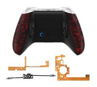 eXtremeRate Victor S Remap Kit pour Xbox One S/X Manette, 4 Palette avec Coque Arrière Grip pour Xbox One S/X, Coque Arrière Grip Redessiné Rouge Texturé