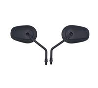 Extrémité de barre de moto Rétroviseurs De Moto Chromés/noirs 10 Mm Pour Shadow Spirit Pour VT750 Pour VT1100 Pour VTX1300 Pour VTX1800 Pour STEED Pour VLX 400/600 Rétroviseurs de moto(Black)