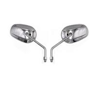 Extrémité de barre de moto Rétroviseurs De Moto Chromés/noirs 10 Mm Pour Shadow Spirit Pour VT750 Pour VT1100 Pour VTX1300 Pour VTX1800 Pour STEED Pour VLX 400/600 Rétroviseurs de moto(Chrome)