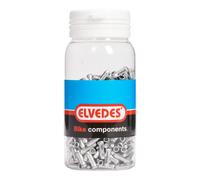 EXTRÉMITÉ DE CÂBLE EN ALUMINIUM ARGENTÉ PAQUET COLLECTIF 500PCS