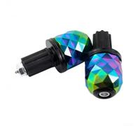 Extrémité de guidon de moto CNC en alliage d'aluminium rotatif, poignées de défense diamantées pour modèles de moto, anodisées pour finition de surface rouge, bleu, or, vert (BWQ-016 sept couleurs)
