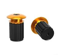 Extrémité de guidon de vélo pour VTT, route et vélos pliants, poignée de guidon en alliage d'aluminium pour améliorer le contrôle de la conduite et configuration complète du guidon (jaune)