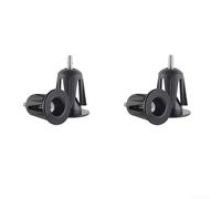 Extrémité de guidon de vélo - Verrou extensible coloré en alliage d'aluminium - Capuchon de guidon de vélo de route sécurisé et élégant - Accessoires de cyclisme (noir)