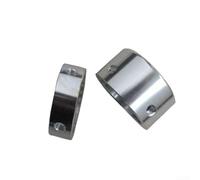 Extrémité de tube en aluminium pour guidon à profil rond compatible avec les vélos et l'entraînement de 25 mm et 32 mm de diamètre (pour tube de 32 mm)