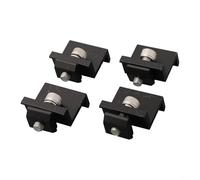 Extrémité et pinces de module solaire, 1 pièce, réglable, noir, 30/35 mm, montage sécurisé sur rail et antidérapant pour réseaux de PVC (4 pinces d'extrémité de 30 mm)