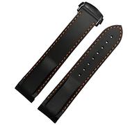 Extrémité incurvée 20 mm 22 mm Slicon en caoutchouc en silicone pour Omega Watch AT150 Seamaster 007 pour la sangle de marque Seiko Mido