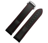 Extrémité incurvée 20 mm 22 mm Slicon en caoutchouc en silicone pour Omega Watch AT150 Seamaster 007 pour la sangle de marque Seiko Mido