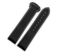 Extrémité incurvée 20 mm 22 mm Slicon en caoutchouc en silicone pour Omega Watch AT150 Seamaster 007 pour la sangle de marque Seiko Mido