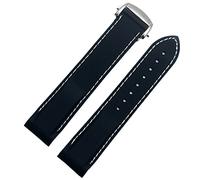 Extrémité incurvée 20 mm 22 mm Slicon en caoutchouc en silicone pour Omega Watch AT150 Seamaster 007 pour la sangle de marque Seiko Mido