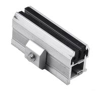 Extrémité Panneau Alu 6-10mm Fixation Rail Extrémité Panneau | Alliage AL6005-T5, résistance rouille, adapté 6-10mm, finition polie, usage extérieur durable(1pc)