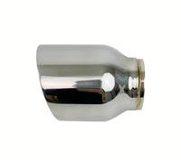Extrémités 2.5 3 Entrées 4 Sorties Universel Voiture Double Silencieux D'échappement Tuyau Auto Embout Inoxydable Queue Tube Tuyaux d'échappement voiture(2.5 inch Inlet)