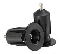 Extrémités de barre en aluminium léger pour vélos de route et VTT | Alliage d'aluminium, joint étanche, s'adapte aux tubes de 15,8 à 21,4 mm, empêche la rouille, utilisation durable (noir)