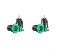 Extrémités de guidon de vélo, alliage d'aluminium coloré avec verrou d'extension, ajustement sûr pour vélos de route et VTT (vert)