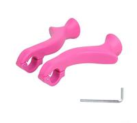 Extrémités de guidon de vélo ergonomiques pour VTT avec 21 8/22 2 mm, réduction de la tension musculaire des bras et des épaules pendant les promenades (rose)