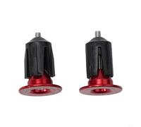 Extrémités de guidon de vélo pliables en alliage d'aluminium pour vélo de montagne de 22 à 24 mm (rouge)
