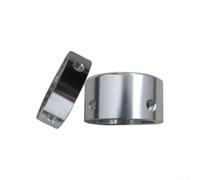 Extrémités de guidon en alliage d'aluminium de 25 mm pour vélo | Alliage d'aluminium 6061, finition argentée, s'adapte aux tubes de 25 mm, installation facile, VTT et vélos de route