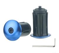 Extrémités de guidon en alliage d'aluminium pour guidon de vélo de route et de VTT, compatibles avec un diamètre intérieur de 18 à 23 mm, design tête de champignon, légères 26 g par paire, usinées CNC