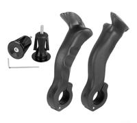 Extrémités de guidon en nylon en forme de corne pour VTT, poignées ergonomiques pour barres rondes de 21,8 à 22,2 mm, adjoint réglable avec clé hexagonale, noir (adjoint et extrémités)