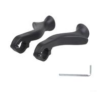Extrémités de guidon ergonomiques pour VTT - 21 8/22 - 2 mm - Poignées intérieures avec plusieurs angles de réglage pour un cyclisme longue distance confortable (noir)